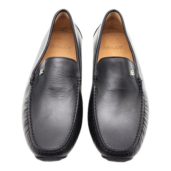 Bally Men’s Leather Driver Loafers Black UK 12 US 13 EU 46 - New $620 - Picture 4 of 10
